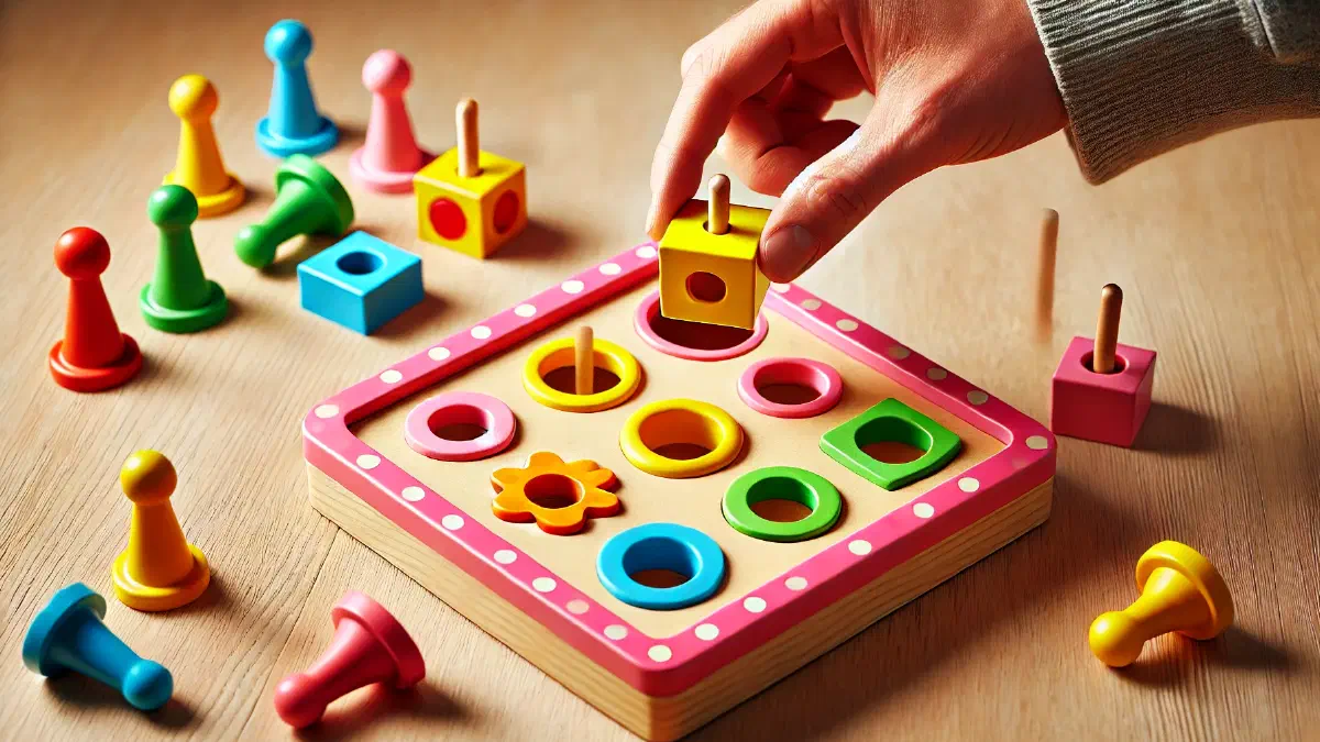 A picture of a hand attempting to place the wrong shaped block into the hole in a childs toy signifying choosing the wrong LLM (Image generated by ChatGPT 4o).
