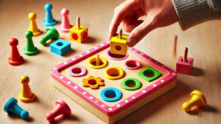 A picture of a hand attempting to place the wrong shaped block into the hole in a childs toy signifying choosing the wrong LLM (Image generated by ChatGPT 4o).
