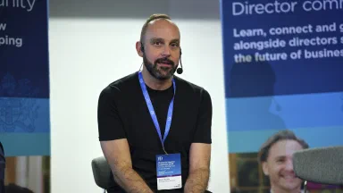 Mario Thomas on the panel at the IoD Chartered Director Conference 2026 at the Science and Industry Museum, Manchester